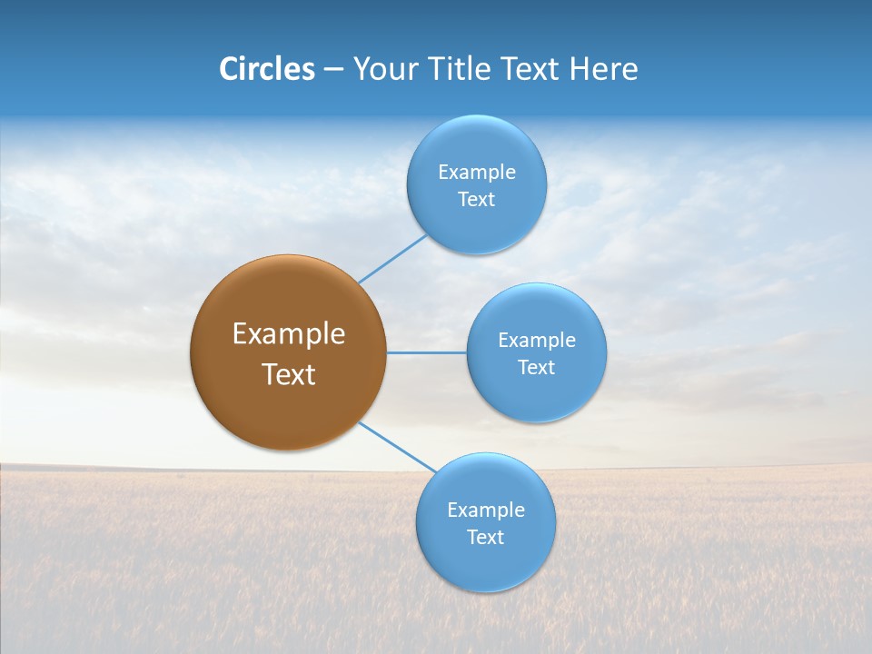 Colorful Rural Sunset PowerPoint Template