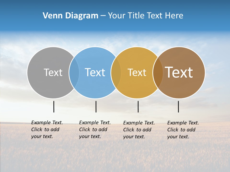 Colorful Rural Sunset PowerPoint Template