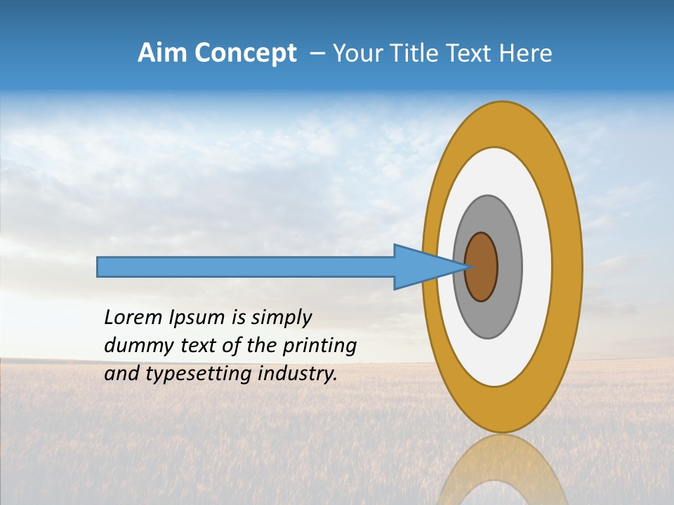 Colorful Rural Sunset PowerPoint Template