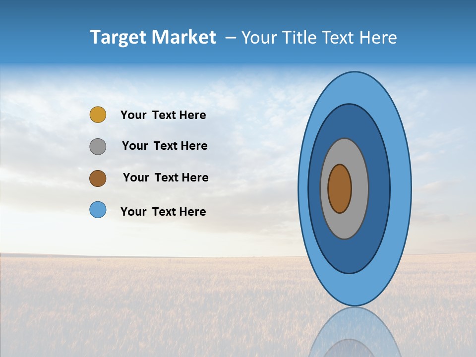 Colorful Rural Sunset PowerPoint Template