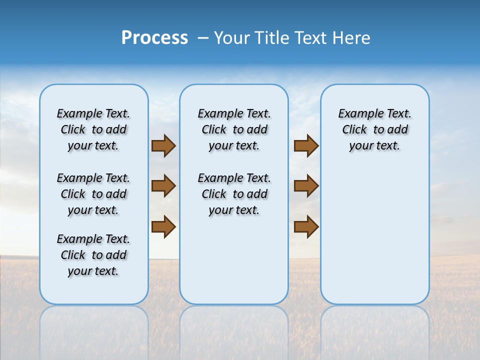 Colorful Rural Sunset PowerPoint Template