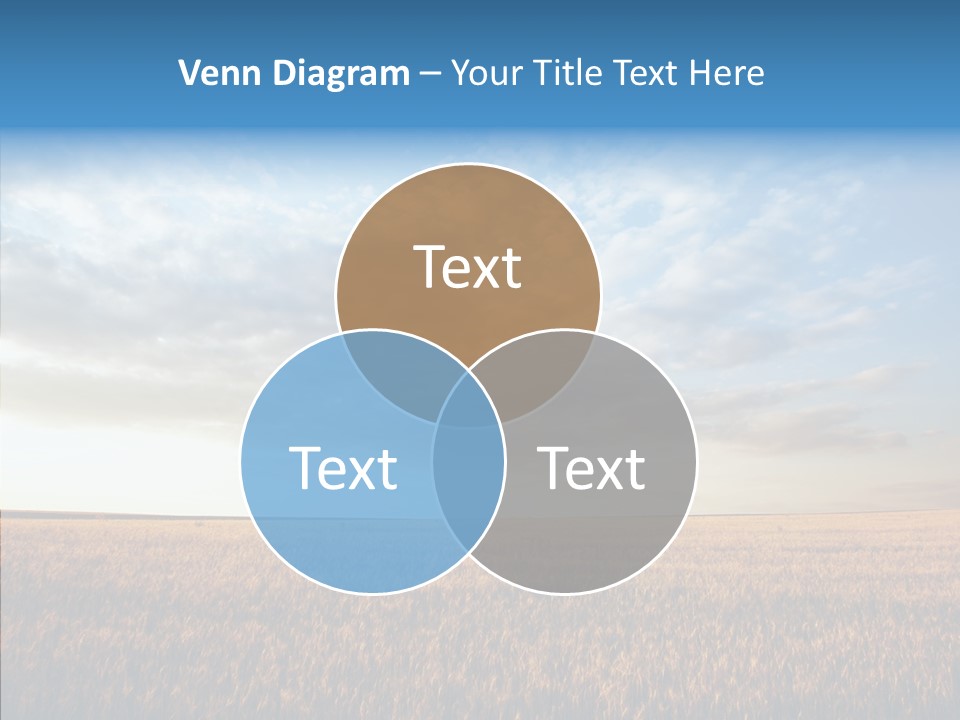 Colorful Rural Sunset PowerPoint Template