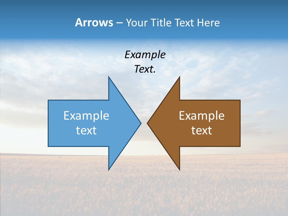 Colorful Rural Sunset PowerPoint Template