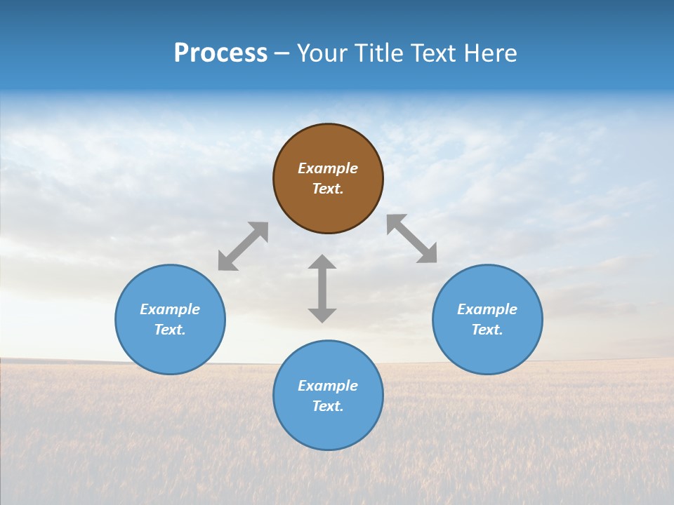Colorful Rural Sunset PowerPoint Template