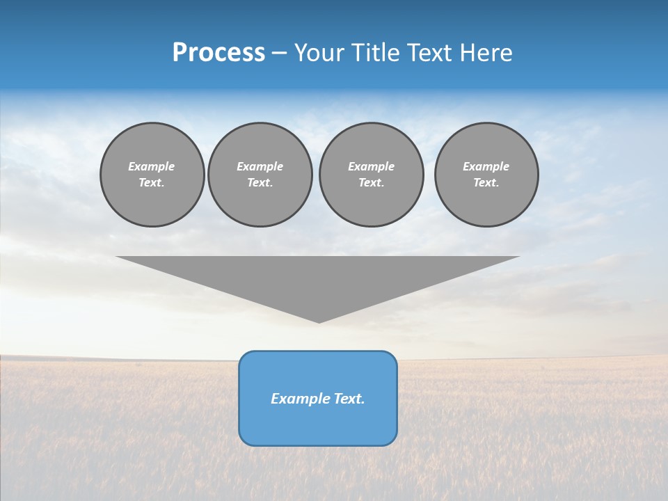 Colorful Rural Sunset PowerPoint Template