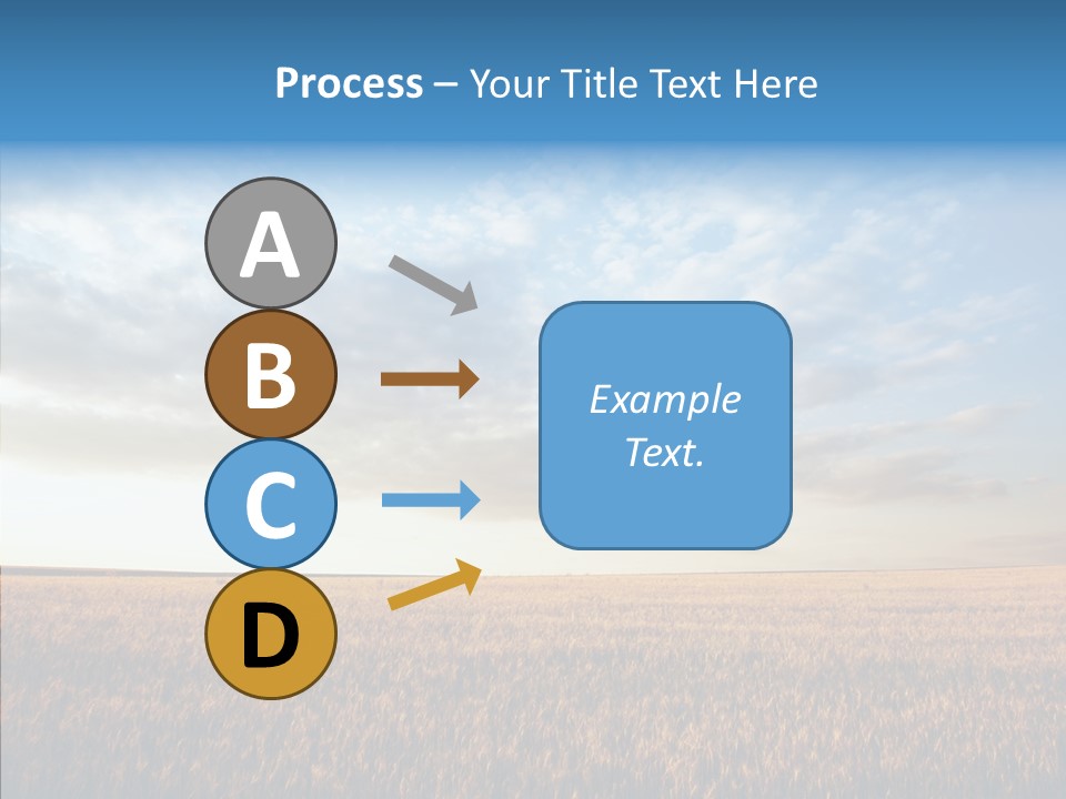 Colorful Rural Sunset PowerPoint Template
