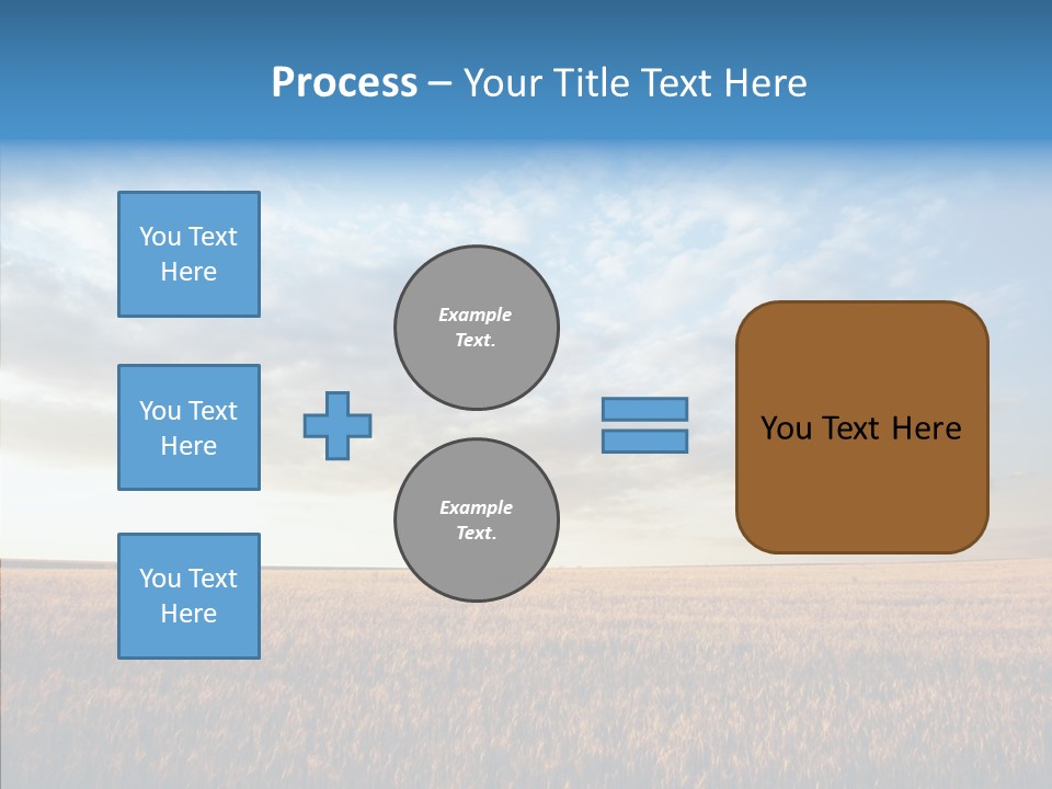 Colorful Rural Sunset PowerPoint Template