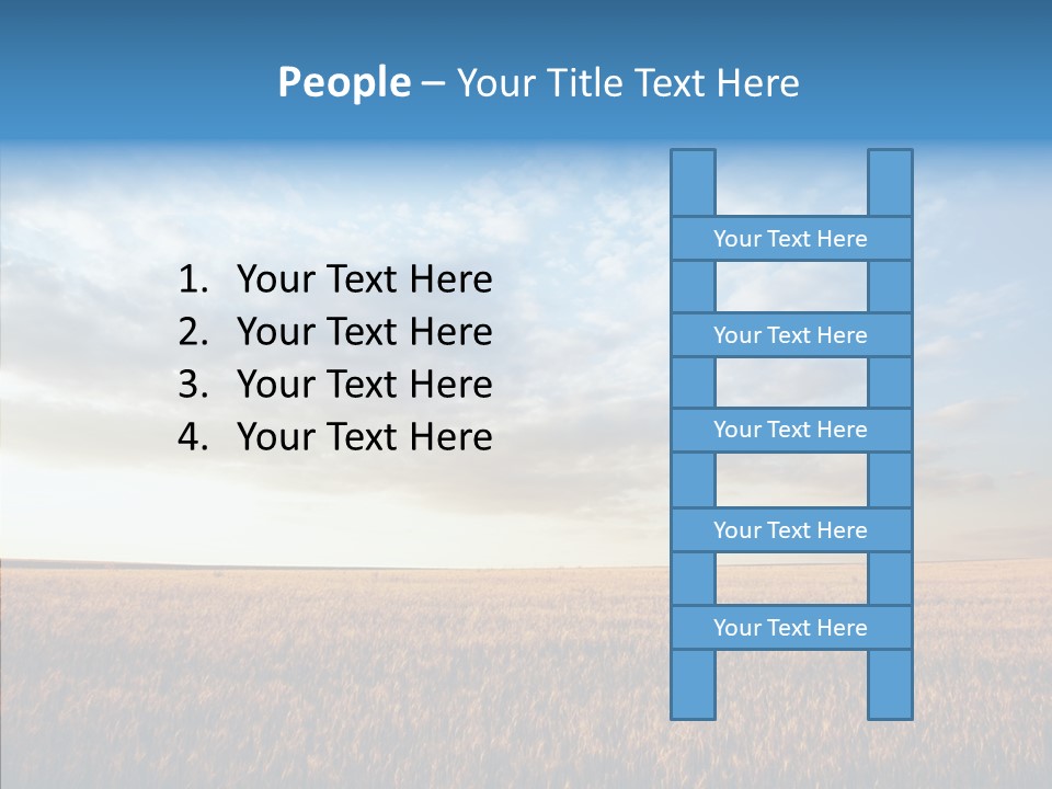 Colorful Rural Sunset PowerPoint Template