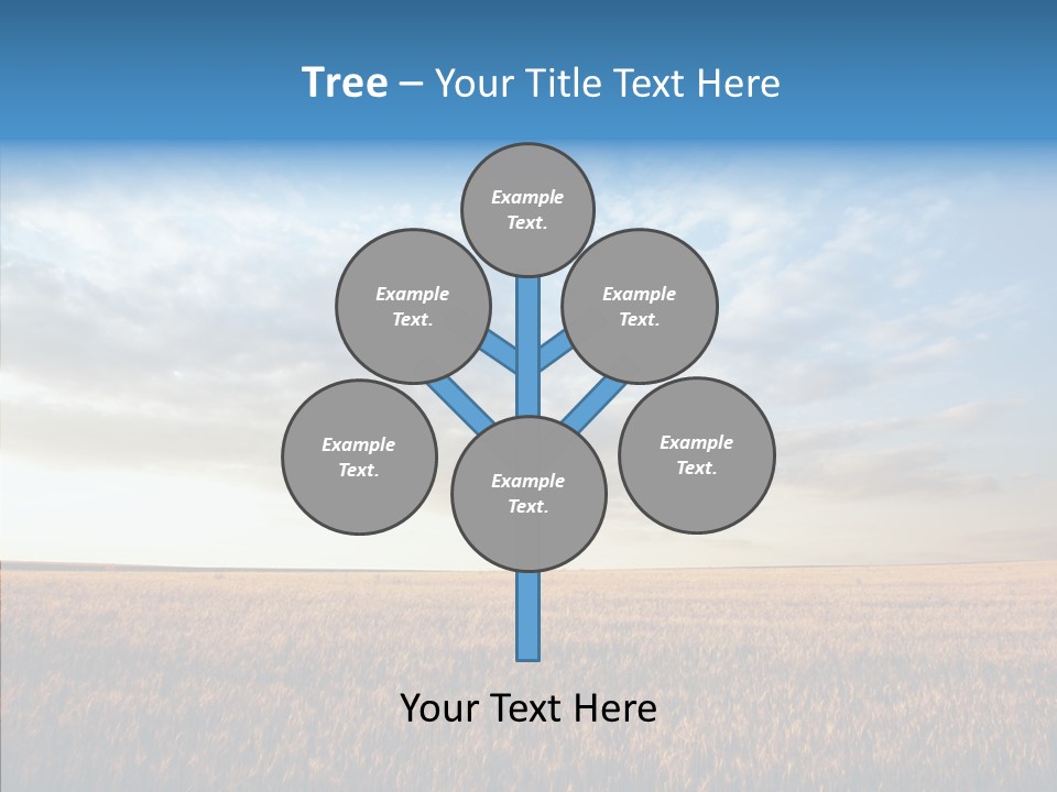 Colorful Rural Sunset PowerPoint Template