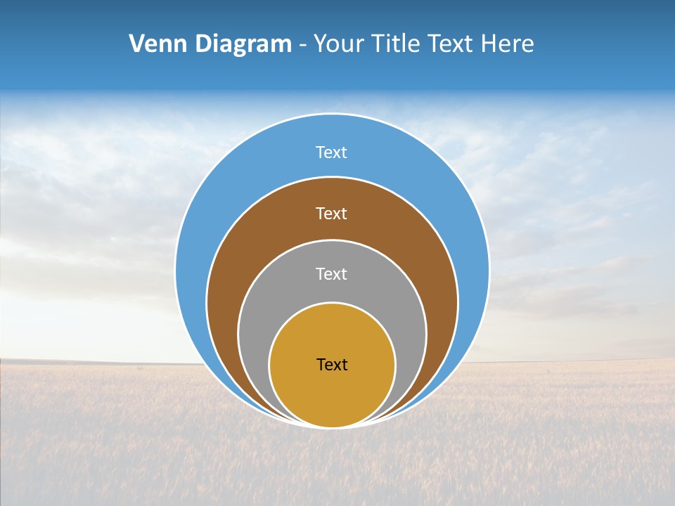 Colorful Rural Sunset PowerPoint Template