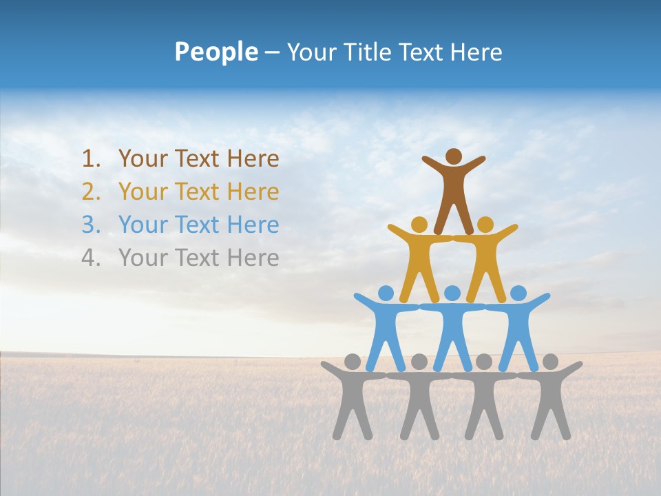 Colorful Rural Sunset PowerPoint Template