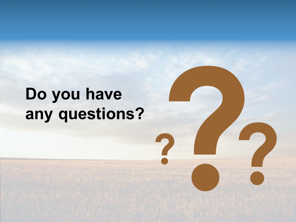 Colorful Rural Sunset PowerPoint Template