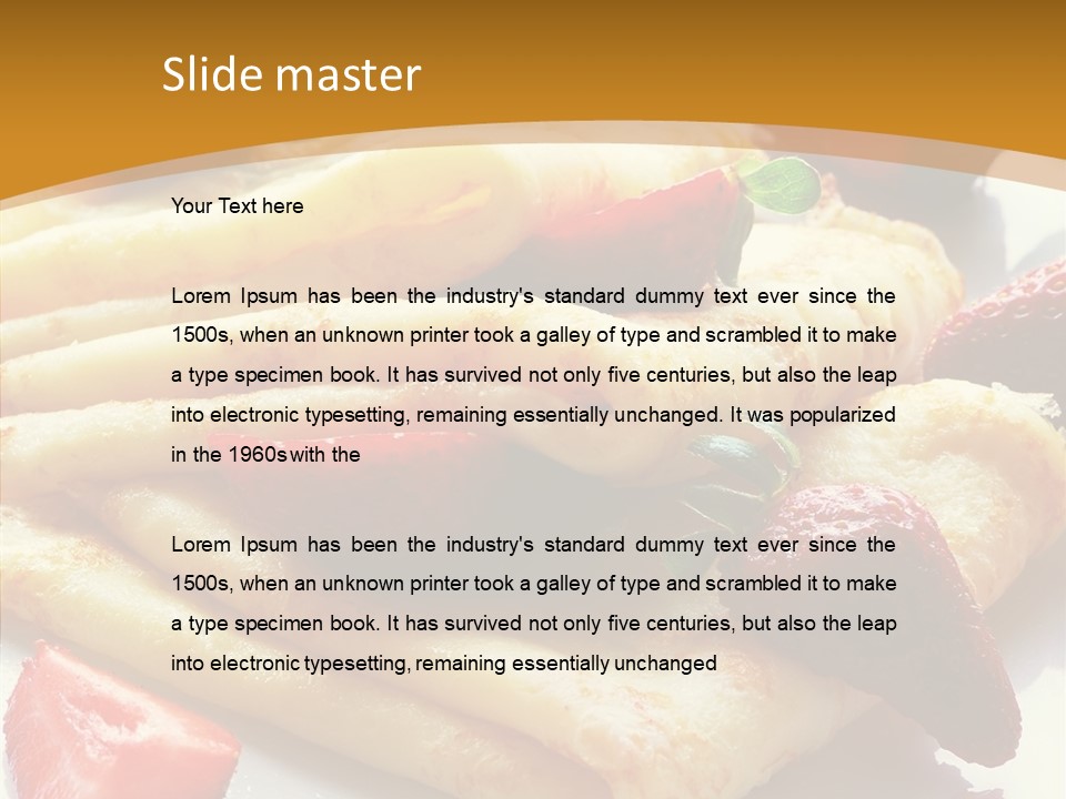 Meal Serving Diet PowerPoint Template