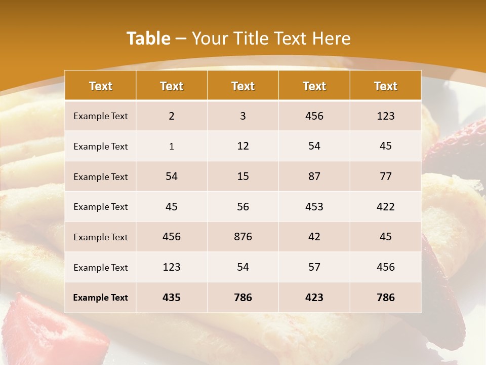 Meal Serving Diet PowerPoint Template