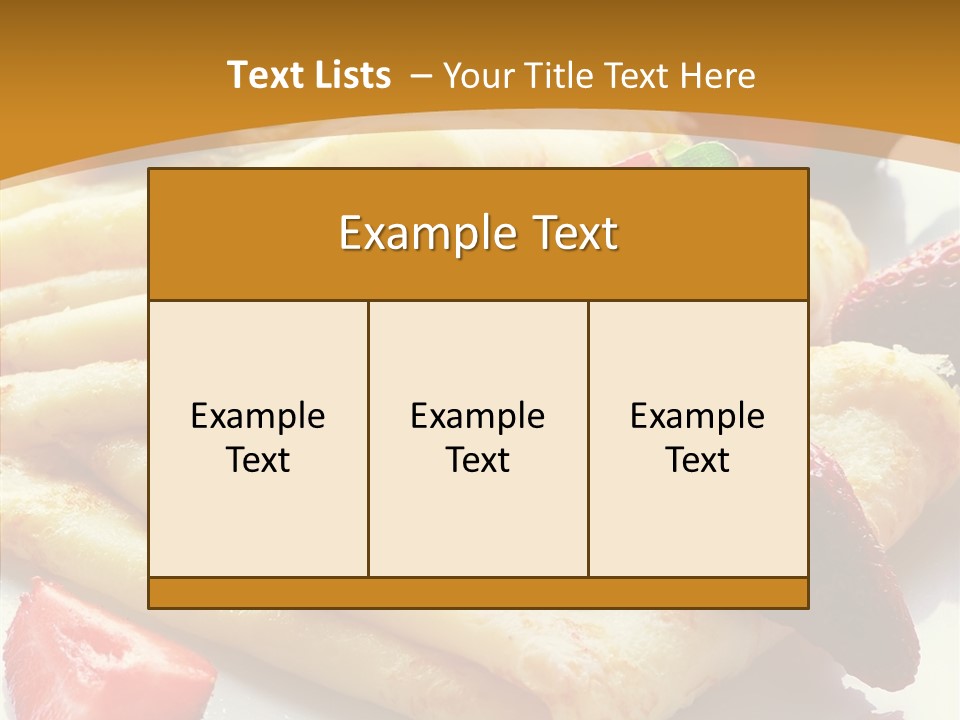Meal Serving Diet PowerPoint Template