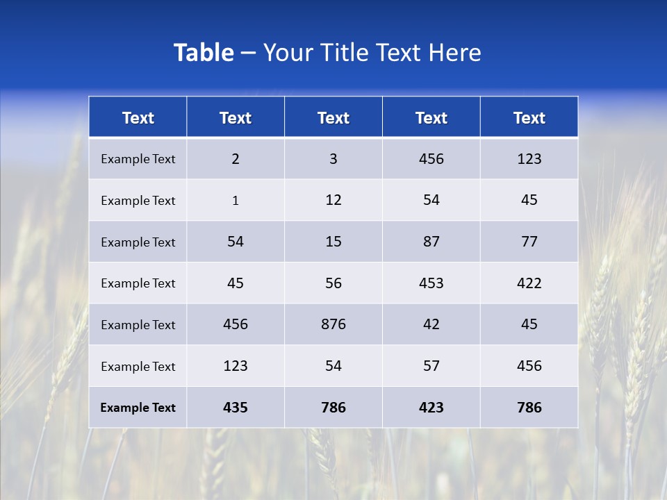 Healthy Whole Cereal PowerPoint Template
