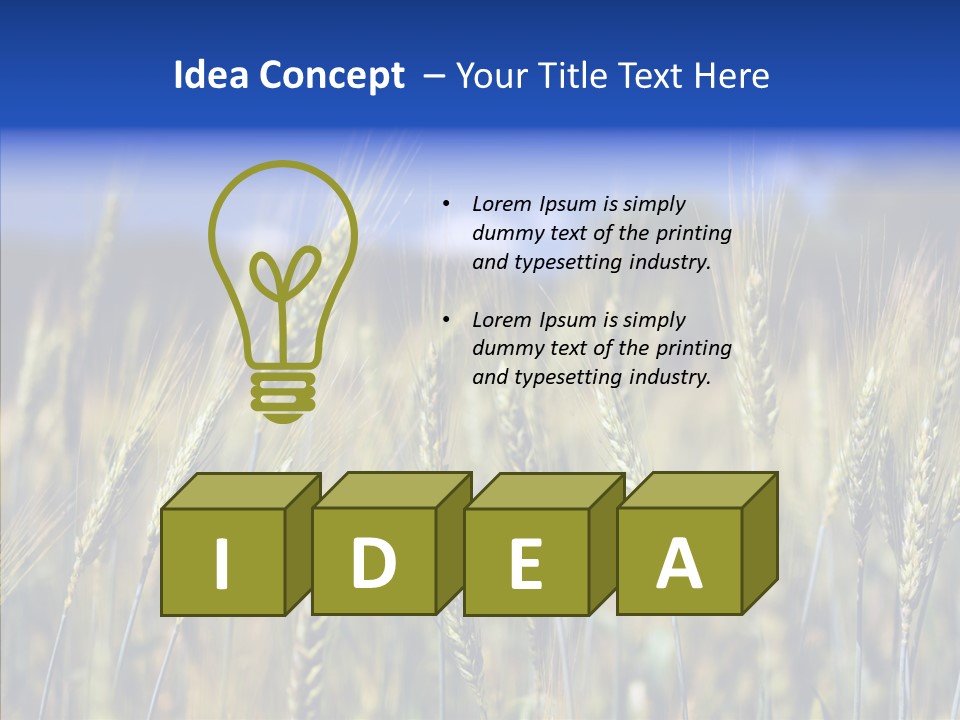 Healthy Whole Cereal PowerPoint Template