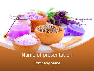 Herb Pampering Beauty PowerPoint Template