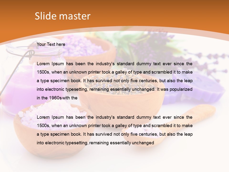 Herb Pampering Beauty PowerPoint Template