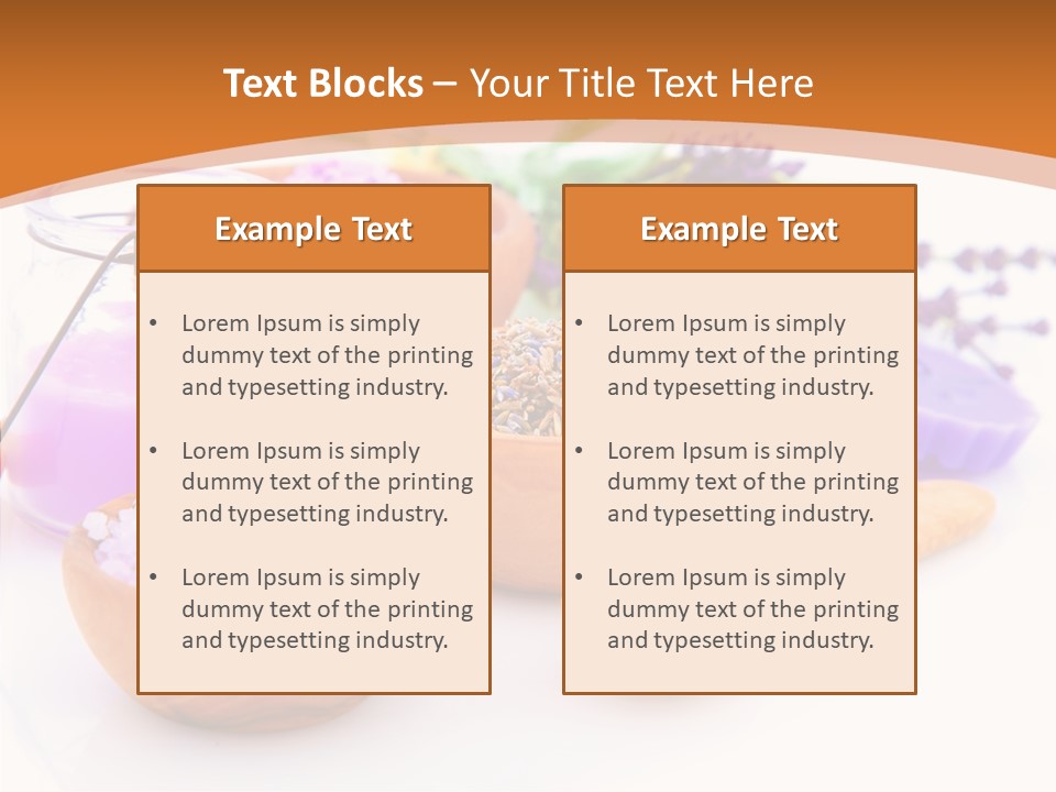 Herb Pampering Beauty PowerPoint Template