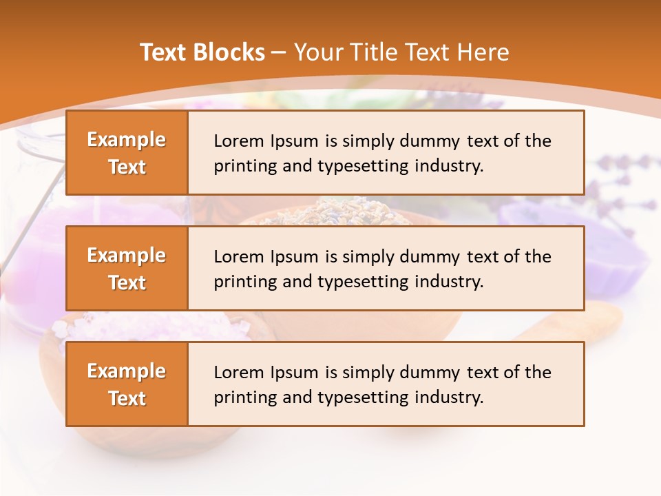 Herb Pampering Beauty PowerPoint Template