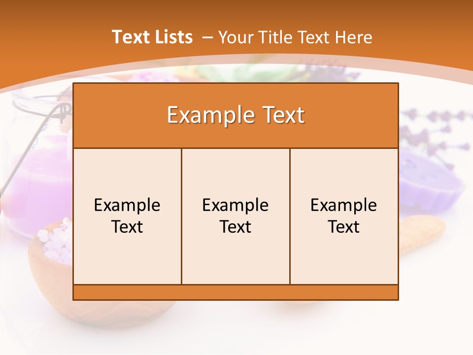 Herb Pampering Beauty PowerPoint Template