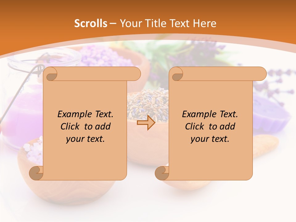 Herb Pampering Beauty PowerPoint Template