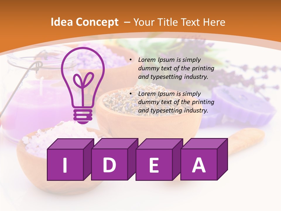 Herb Pampering Beauty PowerPoint Template