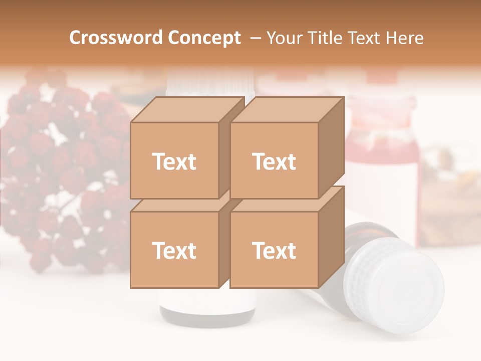 Label Heal Brown PowerPoint Template