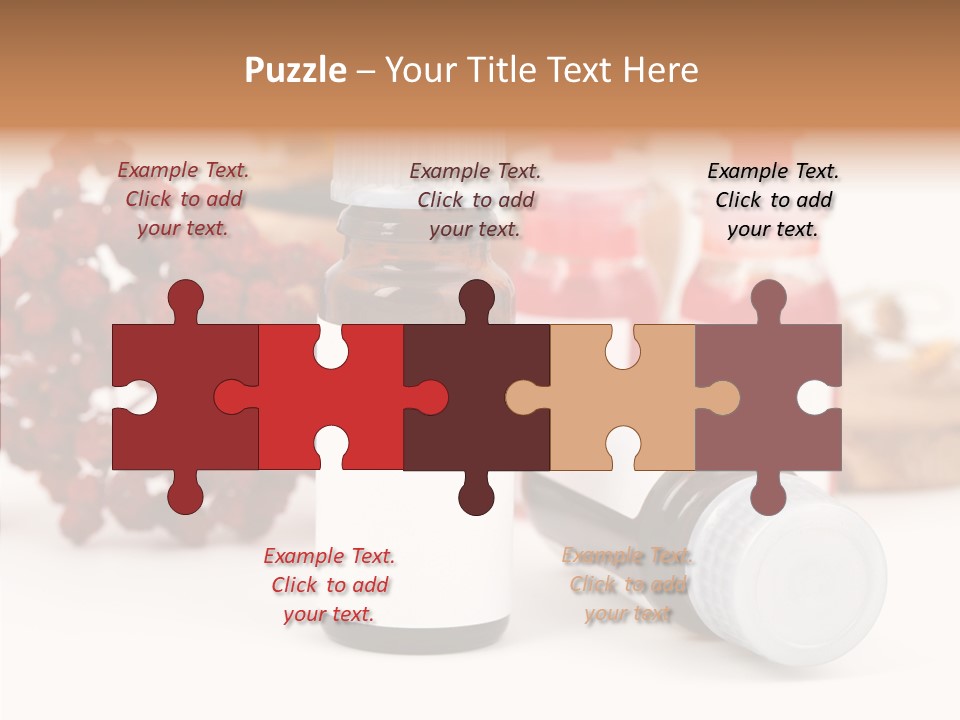 Label Heal Brown PowerPoint Template