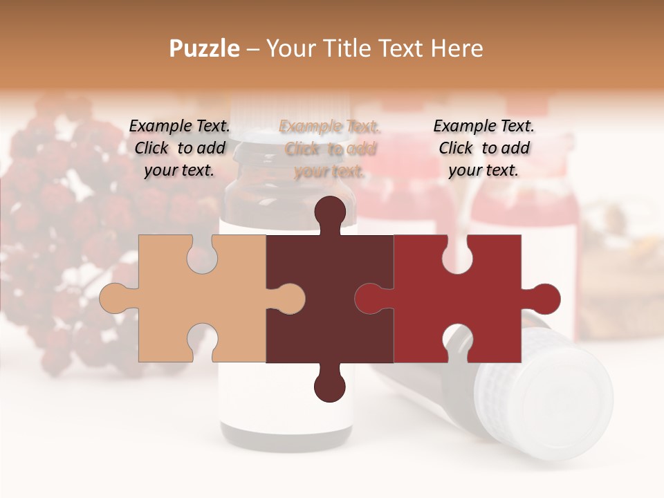 Label Heal Brown PowerPoint Template