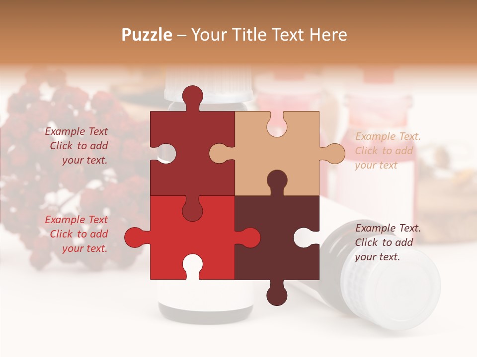 Label Heal Brown PowerPoint Template