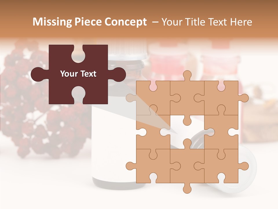 Label Heal Brown PowerPoint Template