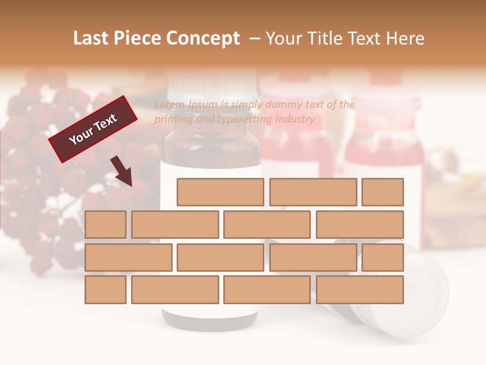 Label Heal Brown PowerPoint Template