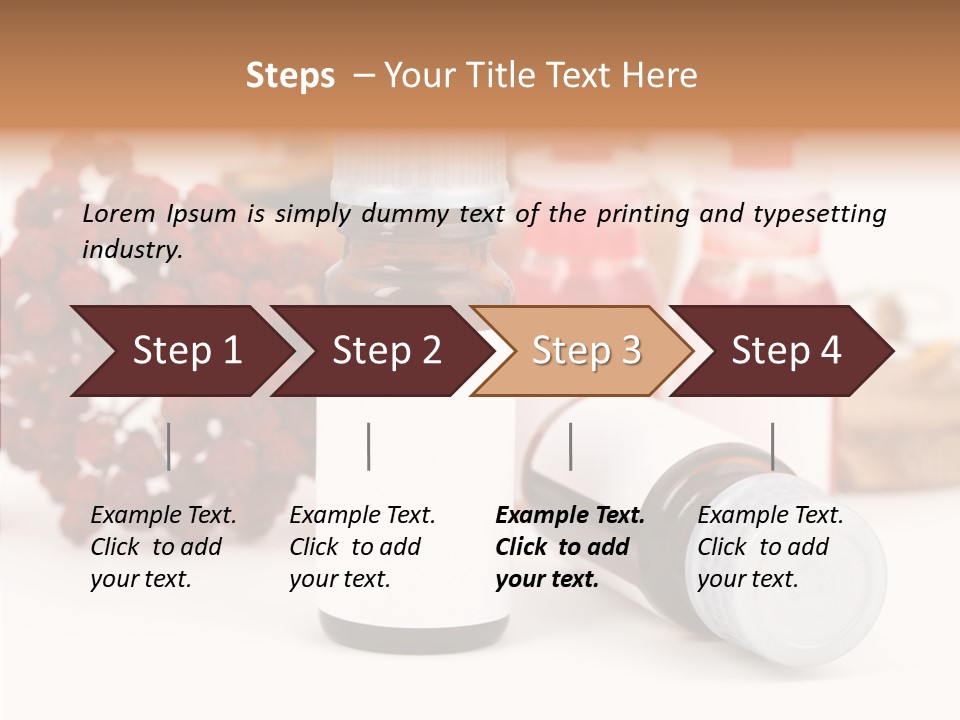Label Heal Brown PowerPoint Template