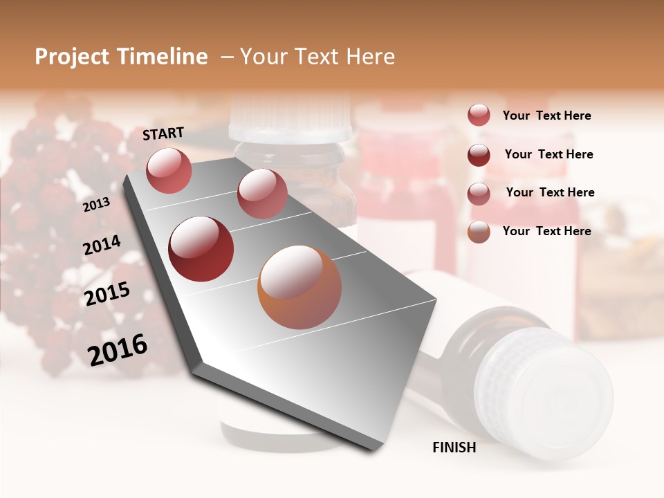 Label Heal Brown PowerPoint Template
