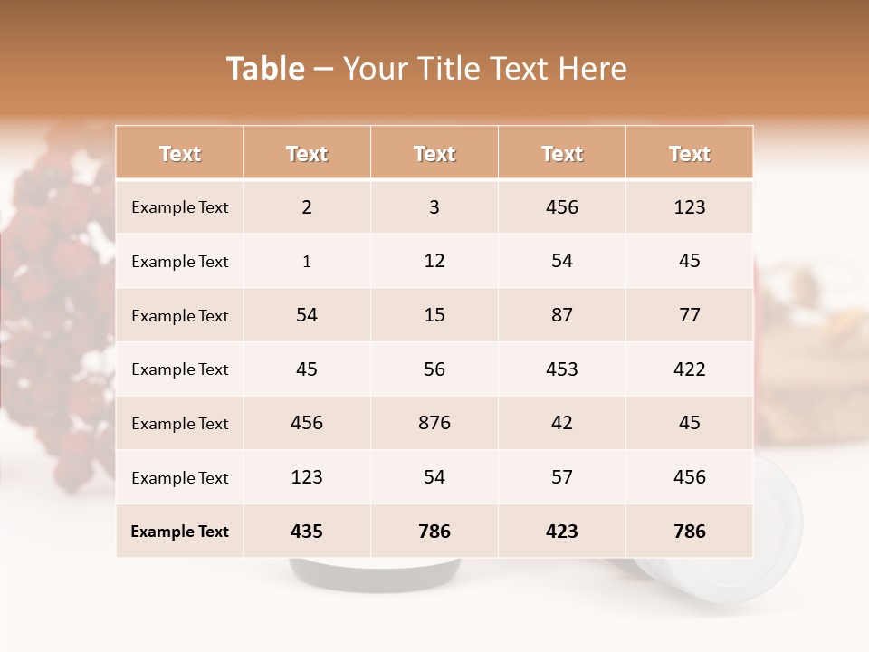 Label Heal Brown PowerPoint Template