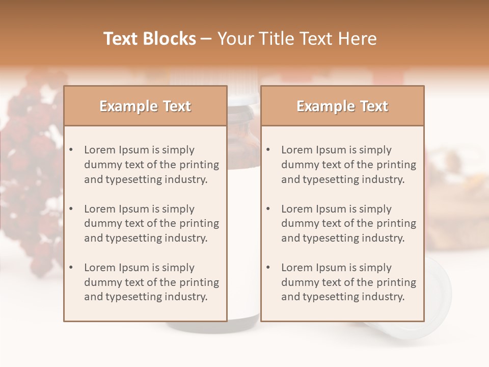 Label Heal Brown PowerPoint Template