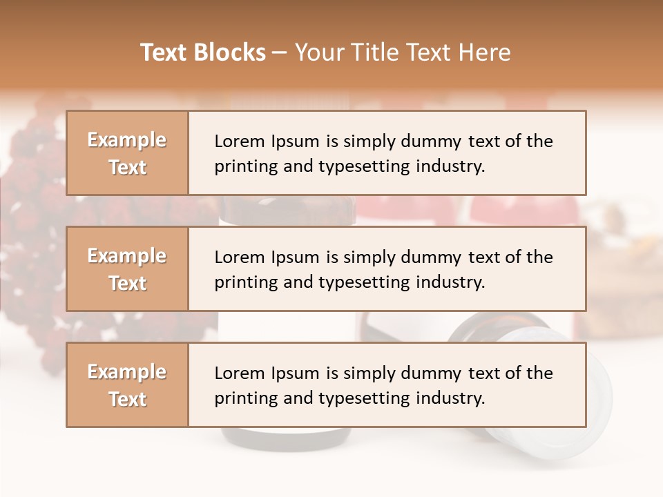 Label Heal Brown PowerPoint Template