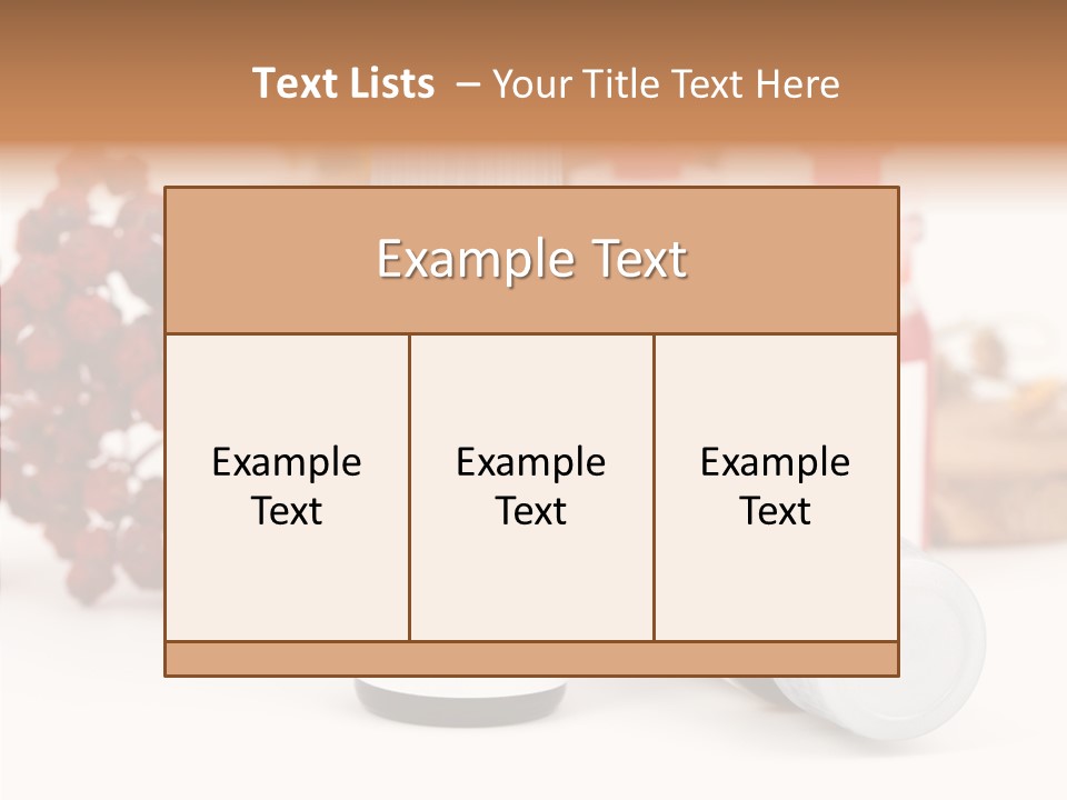Label Heal Brown PowerPoint Template