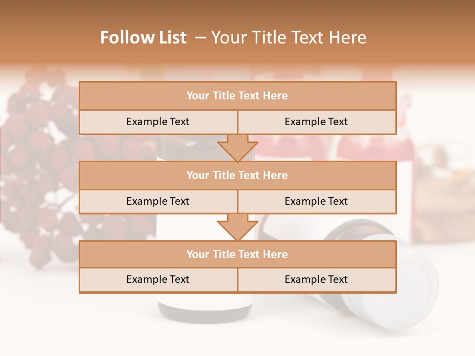 Label Heal Brown PowerPoint Template
