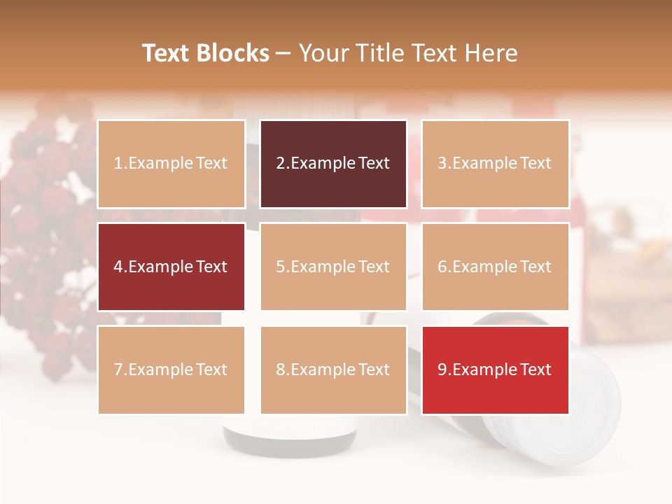 Label Heal Brown PowerPoint Template