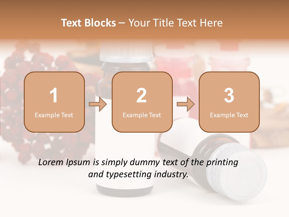 Label Heal Brown PowerPoint Template
