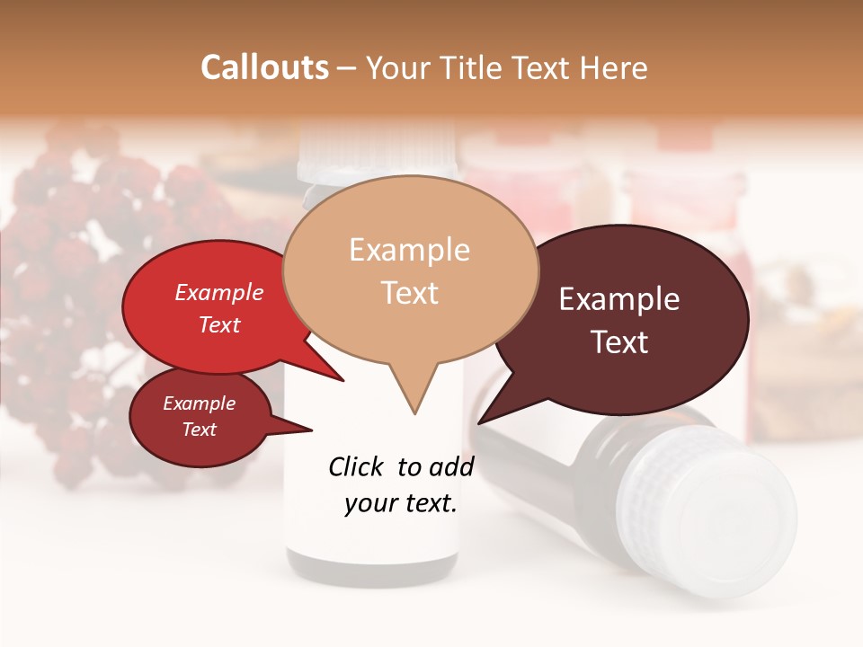 Label Heal Brown PowerPoint Template