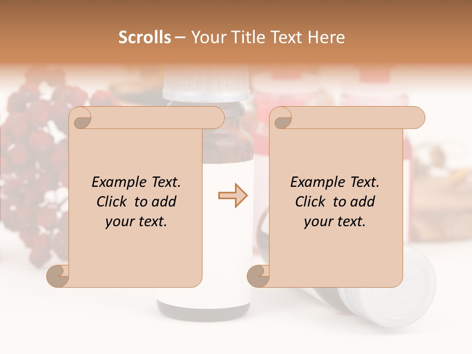 Label Heal Brown PowerPoint Template