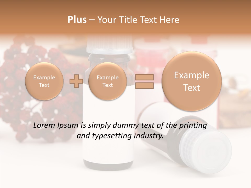 Label Heal Brown PowerPoint Template