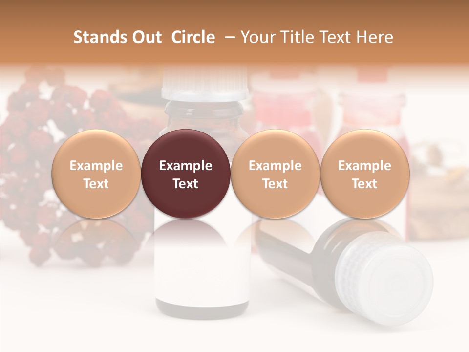 Label Heal Brown PowerPoint Template