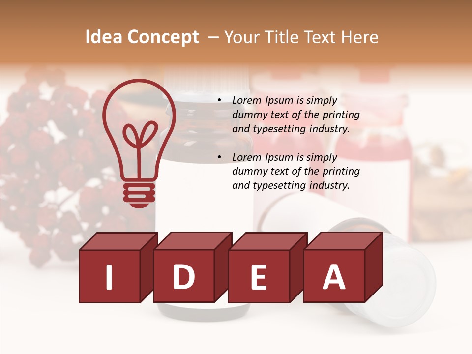 Label Heal Brown PowerPoint Template