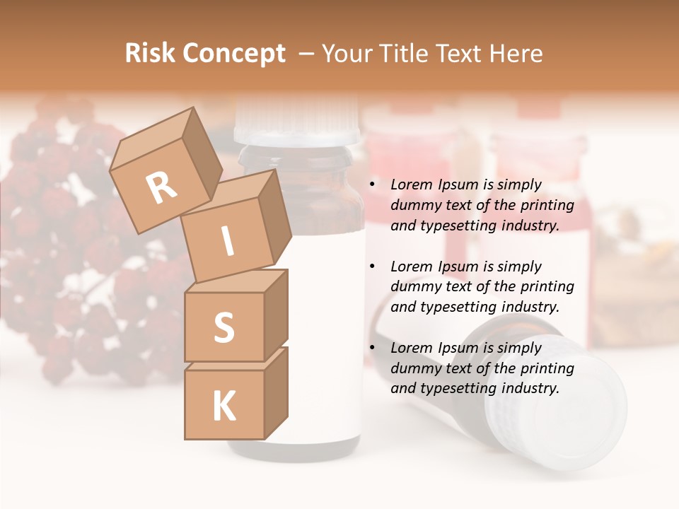 Label Heal Brown PowerPoint Template