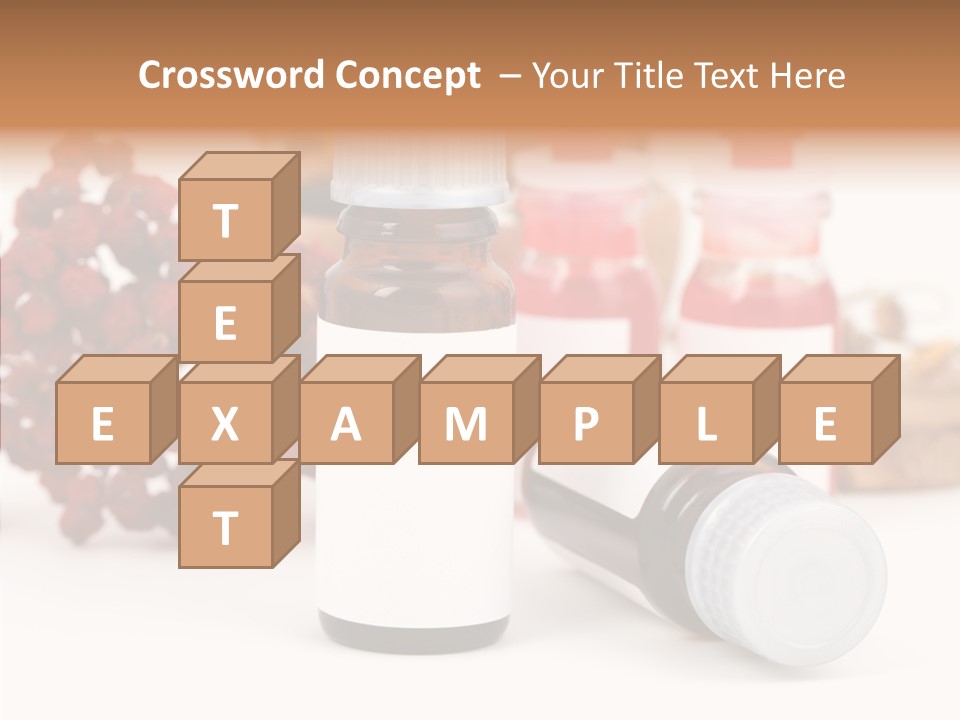 Label Heal Brown PowerPoint Template